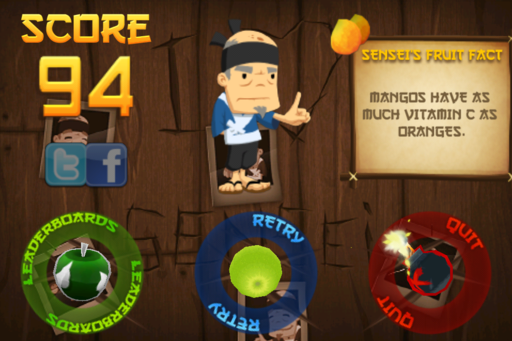 Fruit Ninja - «Витаминное харакири» - впечатления от Fruit Ninja [IP/AND]